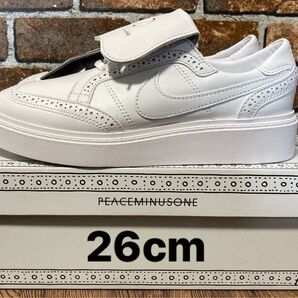 ナイキ PEACEMINUSONE×Nike Kwondo1 26cm ピースマイナスワン クウォンド1 Gドラゴン コラボ 白