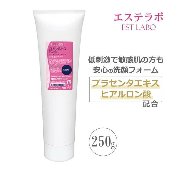 【日本製】エステ業務用 / 大容量250g 洗顔フォーム / エステラボ（EST　LABO）クレンジングフォーム / 洗顔