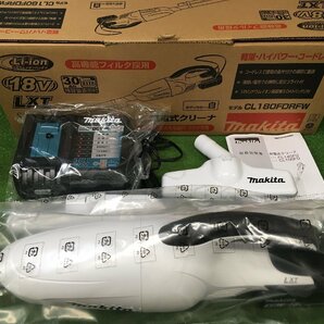 【未使用品】★makita(マキタ) 18v充電式クリーナ 白(3.0Ahバッテリーx1/充電器) CL180FDRFW ITBZZW2IVOC6の画像3