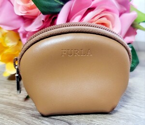 【FURLA】フルラ コインケース レザー ライトブラウン