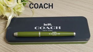 [COACH] Coach ballpen khaki can pen case attaching 