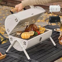 卓上 ドラム缶 BBQコンロ バーベキューコンロ バーベキューグリル BBQグリル キャンプ アウトドア キャンプ用品　小型 蓋付き_画像1