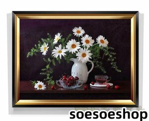 Art hand Auction Sehr schönes Objekt Blumenölgemälde 60*40cm, Malerei, Ölgemälde, Natur, Landschaftsmalerei