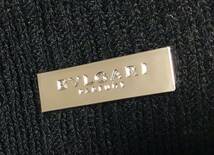 ◇◆１円◆◇ 新品 BVLGARI ブルガリ ニット帽 ニットキャップ 送料無料 黒 帽子 ブラック メンズ _画像7