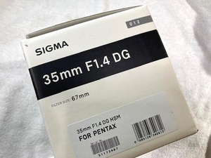 【元箱・付属品完備】SIGMA 35mm F1.4 DG HSM Art Pentax mount【送料無料】