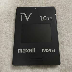 マクセル iVDR-S カセットハードディスク 1TB（型番：M-VDRS1T.E）黒 ブラック HDD 動作確認済み 
