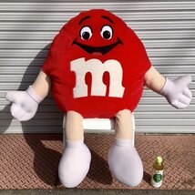 超特大 非売品 M&M'S レッド 店頭用 ストアディスプレイ ぬいぐるみ アドバタイジング キャラクター 企業物 M&M エムアンドエムズ エムエム_画像1