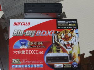 バッファロー ブルーレイドライブ BRXL-PI12FBS-BK BDXL SATA 内蔵型 元箱あり パイオニア製 BDR-207MBK Blu-ray BUFFALO