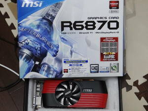 MSI R6870 Storm II 1G OC グラフィックカード 動作しますが年式が古いのでジャンク AMD Radeon HD6870 PCパーツ グラボ