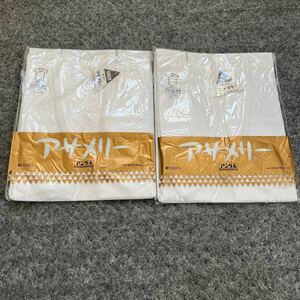 アサメリー　アングル　U首Tシャツ　綿100% Mサイズ 2枚セット　肌着 インナー シャツ 