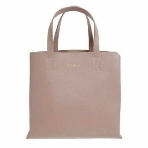 FURLA　フルラ　ハンドバッグ　ベージュピンク　レザー通勤　通学　並行輸入品　ブランドロゴかすれあり　未使用