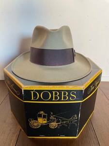 激レア☆ドブス dobbs ヴィンテージハット vintage hat 7 1/4 箱付き ステットソン、ボルサリーノ等好きな方いかがでしょうか