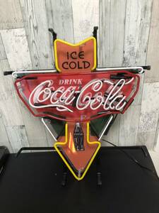 ♪♪送料無料　コカコーラ　ネオンサイン　特大50ｃｍ　★Coca-Cola★　ガレージ　インテリア　贈り物　アメリカン　店舗　装飾　♪♪