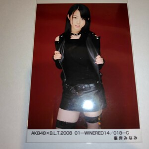 AKB48 峯岸みなみ AKB48×B.L.T.2008 01 WINERED C 生写真 BLT