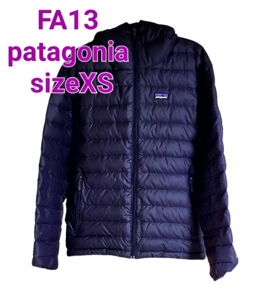 13年製patagoniaパタゴニアDown Sweater HoodieダウンフーディジャケットColor パープルsizeXS