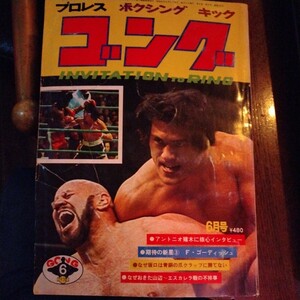 送料込み　ゴング　1976年 6月号　プロレス　ボクシング　キックボクシング