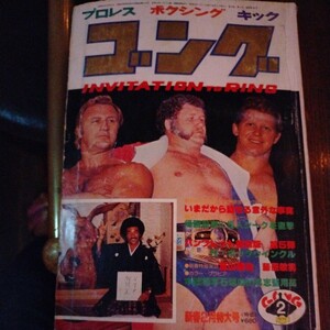 送料込み　ゴング　1979年 2月号　プロレス　ボクシング　キックボクシング