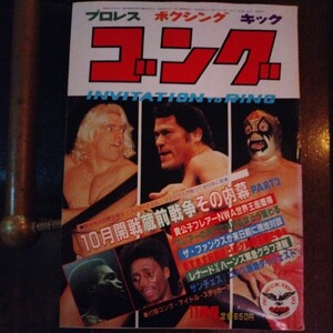 送料込み　ゴング　1981年 11月号 プロレス　ボクシング　キックボクシング　レナードvsハーンズ　サンチェスvsゴメス