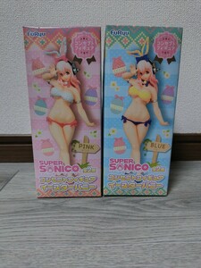 [ unopened 2 body set ] Super Sonico concept figure e-s ta-ba knee all 2 kind prize f dragon 