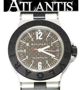 【広尾店】ブルガリ BVLGARI アルミニウム 腕時計 クォーツ AL32TA 黒