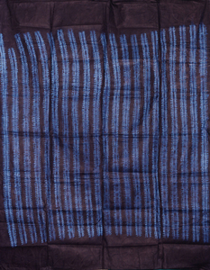 藍染布　アフリカ　ギニア　バゼン布　フラ族　藍染絞り　No.15　飾り布