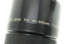 VMPD5-115-24 CANON キャノン レンズ ズームレンズ FD 85-300mm 1:4.5 ZOOM マニュアルフォーカス 箱 ケース付き 動作未確認 ジャンク_画像6