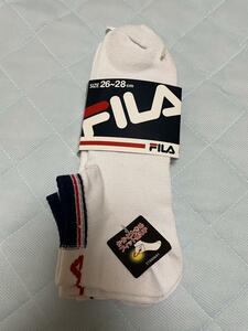 新品　FILA ソックス　3足組　26〜28　男女兼用　訳アリ②