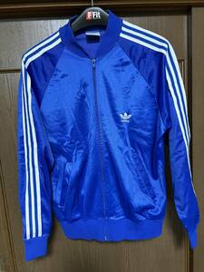 *80s Vintage adidas Adidas ATP джерси USA производства голубой L размер редкость *