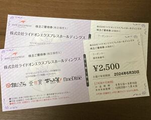 ライドオンエクスプレス　株主優待券　株主優待　銀のさら　釜寅　5000円分　有効期限2024年6月末