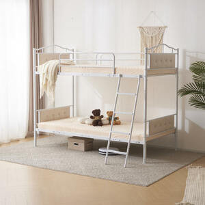 【ホワイト】 姫系 パイプベッド シングルベッド 収納 北欧風 子供部屋 スチール 耐震 ベッド
