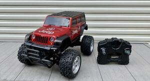 ラジコン Jeep Gドライブエコプラス ラングラー レッド RED トイラジコン リモコン付 動作確認済 男の子　おもちゃ 玩具 車好き