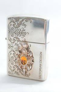 I★VICTORIAN DESIGN STERLING SILVER スターリング シルバー 36.1g ZIPPO ジッポー ライター 喫煙具★