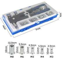 86PC ハンドナッターセット M3/M4/M5/M6/M8 T129_画像8