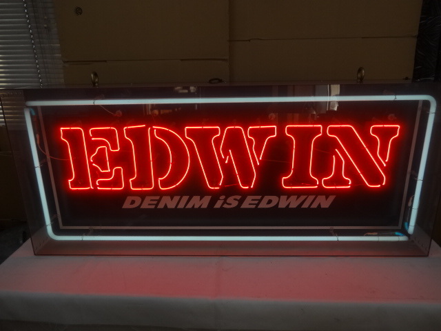 人気の スグル EDWIN エドウィン 電飾看板 促販用ディスプレイ 021K 