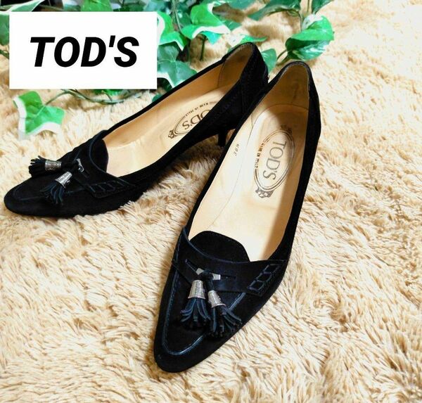 稀少。TOD'S　トッズ　タッセル　金具　ロゴ