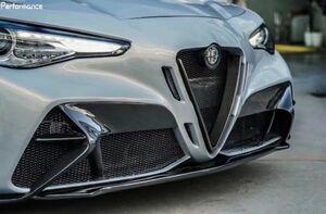 * half carbon * Alpha Romeo Giulia GTAm type front bumper set / Canard attaching /ALFA popular commodity GUILIA vehicle inspection "shaken" for for repair guarantee for 