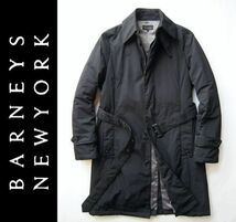 ◆本物◆BARNEYS NEWYORK ◆軽快◎リアルダウントレンチコート ブラック48 新品_画像1