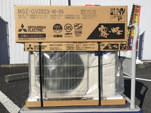 ②未使用品 MITSUBISHI 三菱電機 100V 10畳用 ルームエアコン 霧ヶ峰 MSZ-GV2823-W-IN + MUCZ-G2823 ※2023年モデル