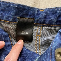 DIOR ディオール爪痕加工デニムパンツ 【代官山12】_画像4