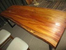 Z039　欅　けやき　一枚板　天板　ダイニング　座卓　ローテーブル　テーブル　一枚板テーブル　無垢一枚板_画像6