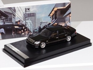 【新品未開封】1/64 hunter garage LEXUS LS430 レクサス トヨタ 30セルシオ レジン製ミニカー 200台限定【ブラック】