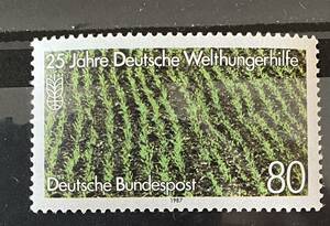ドイツ切手★ 水田、収穫　1987年a8