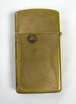 ☆☆Zippo ジッポ　ジッポ―ライター　スリムタイプ　SOLID BRASS　真ちゅう　1932-1990☆ジャンク品_画像2