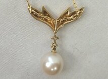 ☆☆MIKIMOTO ミキモト　18K　パール　ネックレス　パール約 8㎜　総重量 約 3.2g　長さ 約 40㎝　真珠☆USED品_画像5