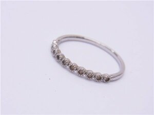 ◎ PePe ◎　ぺぺ　K10WG　D0.05ct　リング　13号　重量1.2ｇ　細身　指輪　10金ホワイトゴールド　◎美品