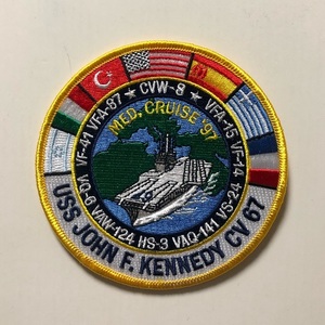 米海軍 CV-67/CVW-8 地中海クルーズ'97 記念パッチ