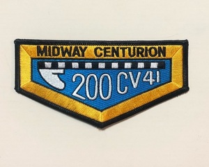 米海軍 CV-41 USS MIDWAY CENTURION (着艦)パッチ(200回)