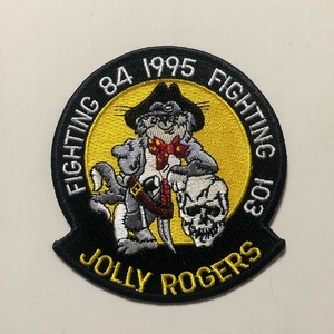 米海軍 VF-103 "JOLLY ROGERS" F-14 マスコットパッチ (VF-84 -1995- VF-103)