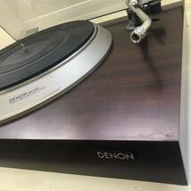 【E-3】 DENON DP-1100 ターンテーブル レコードプレーヤー デノン 中古 音出し確認済み 再生OK SPEEDやや不安定 使用感あり 1227-207_画像5