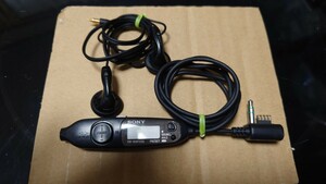 SONY WALKMAN　WM-FX855用リモコン RM-WMF655/イヤホンMDR-E741 【動作未確認ジャンク】